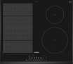 Table de cuisson SIEMENS EX651FEB1F  Table de cuisson induction  4 zones  7400 W  L 51   52,2 cm  Revêtement verre  Noir